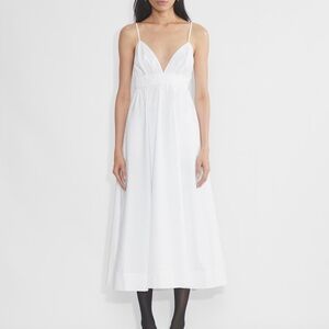 Babaton White Sleeveless Maxi Dress